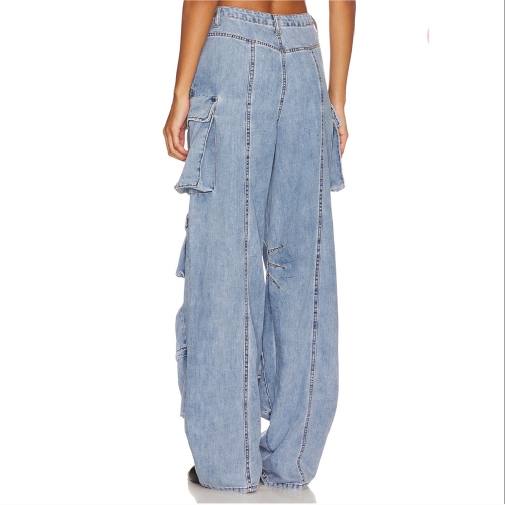 AFRM - Parker Cargo Pant in Blue Wave Wash - Size 27